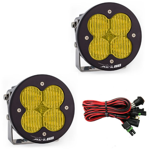 Picture of LED Light Pods Amber Lens Pair XL R 80 Series Baja Designs