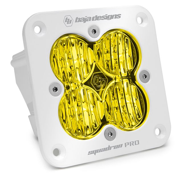 Picture of Flush Mount LED Light Pod White Amber Lens Squadron Pro Baja Designs