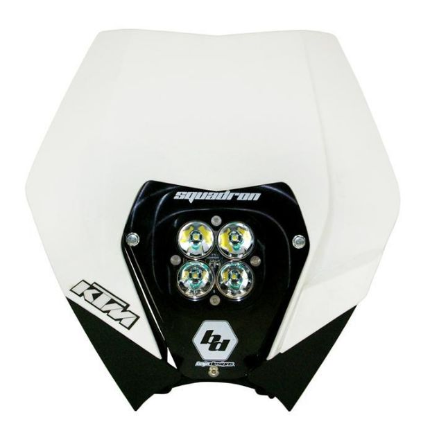 Picture of KTM 08-13 Complete LED Kit W/ Head Shell White Squadron Pro Baja Designs