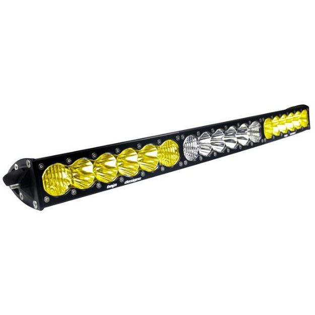 Picture of 30 Inch LED Light Bar Amber/WhiteDual Control Pattern OnX6 Arc Series Baja Designs