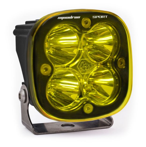 Picture of LED Light Pod Spot Pattern Clear Amber Black Squadron Sport Baja Designs