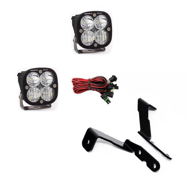 Picture of GM Silverado/Sierra (07-13) A-Pillar Kit Squadron Sport Lights Baja Designs
