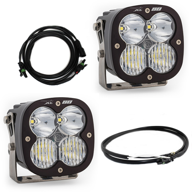 Picture of Jeep JL/JT Rubicon Steel Bumper LED Light Kit XL 80 Baja Designs