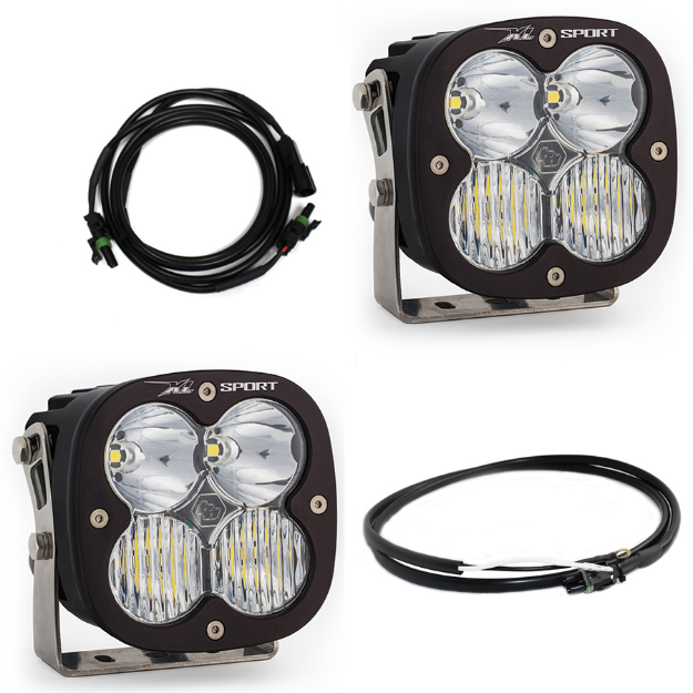 Picture of Jeep JL/JT Rubicon Steel Bumper LED Light Kit XL Sport Baja Designs