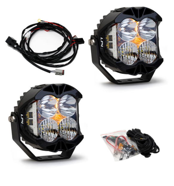 Picture of Jeep JL/JT Rubicon Steel Bumper LED Light Kit LP4 Baja Designs