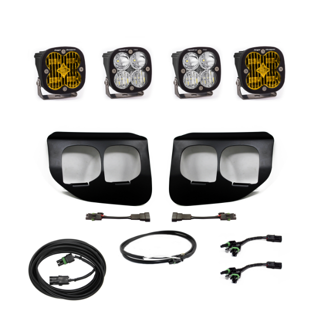 Picture of Ford Super Duty (20-On) Fog Lights Dual FPK Amber SAE/Sport DC Baja Designs