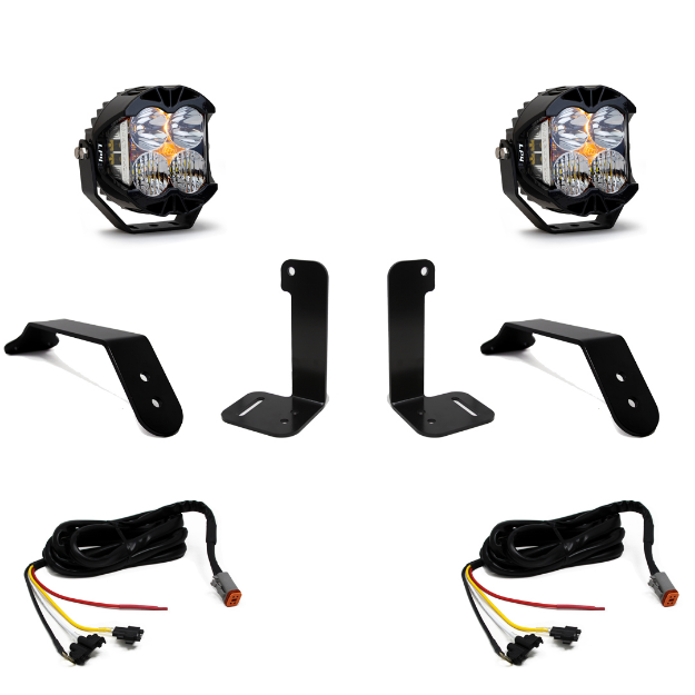 Picture of Jeep JL/JT Dual LP4 Auxiliary Light Kit w/Upfitter Baja Designs