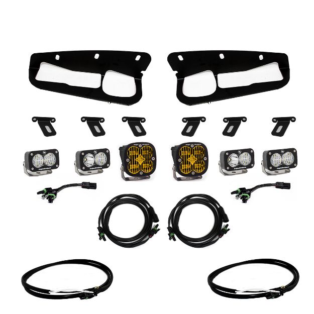 Picture of Bronco Amber SAE Fog Pocket Kit 21-Up Ford Broncow/Upfitter Baja Designs