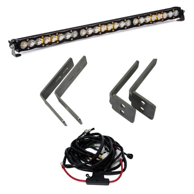 Picture of Ford Super Duty (11-16) S8 30 inch Grille Mount Kit Baja Designs