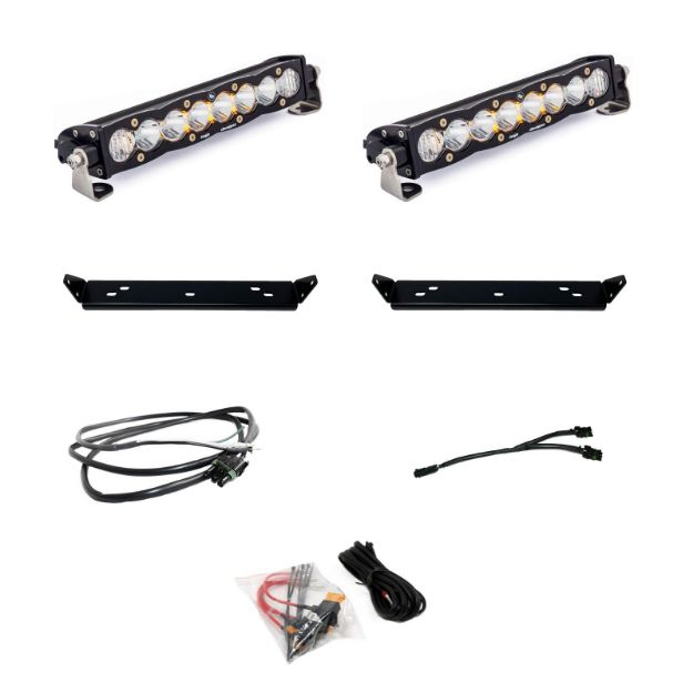Picture of 10 Inch S8 D/C Clear Behind Grill Kit fits 21-On Ford Raptor Baja Designs