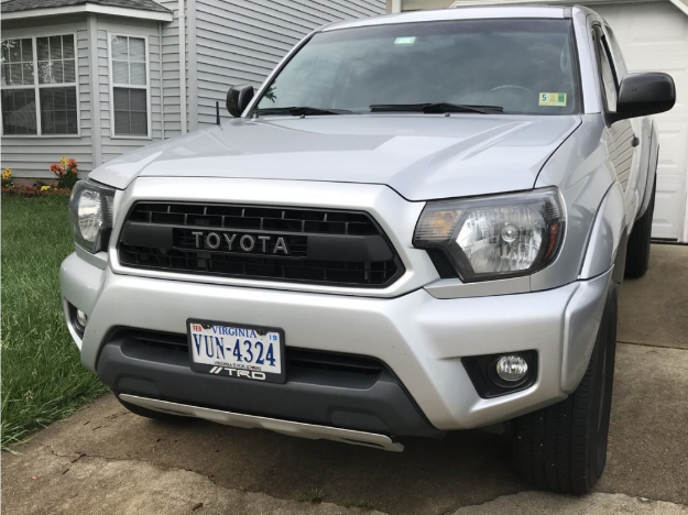 Picture of 12-15 Toyota Tacoma Faux PRO Grille Black ABS Cali Raised LED