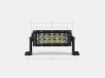 Picture of 8 Inch Dual Row 5D Optic OSRAM LED Light Bar Cali Raised LED