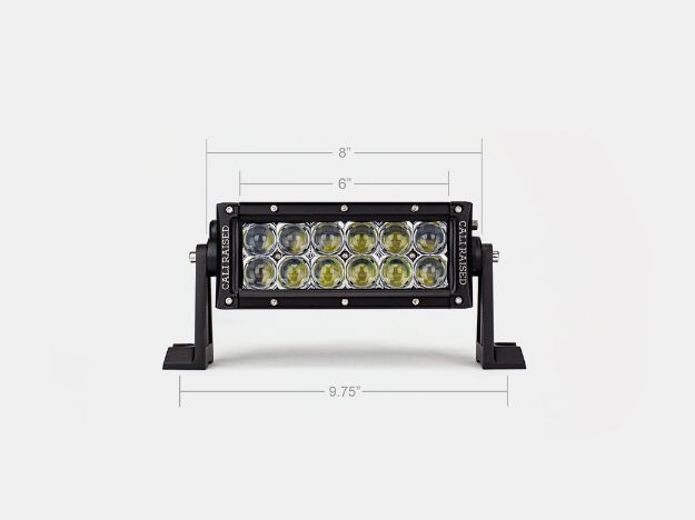 Picture of 8 Inch Dual Row 5D Optic OSRAM LED Light Bar Cali Raised LED