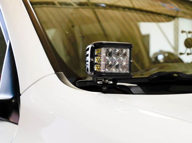Picture of 10-21 Lexus GX 460 Low Profile LED Ditch Light Brackets Kit (2) 3X2 18W Amber LED Pods Cali Raised LED