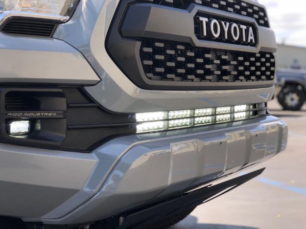 Picture of 16-21 Tacoma 32 Inch Lower Bumper Hidden LED Light Bar Kit 5D Optic 32 inch OSRAM LED Bar Combo Beam Cali Raised LED