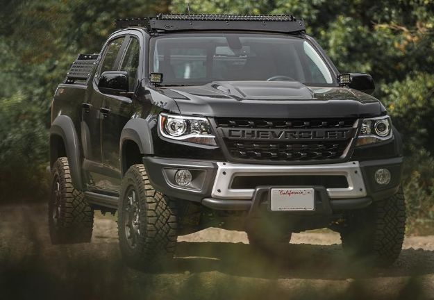 Picture of 12-21 Chevy Colorado Overland Bed Rack Short Bed Cali Raised LED