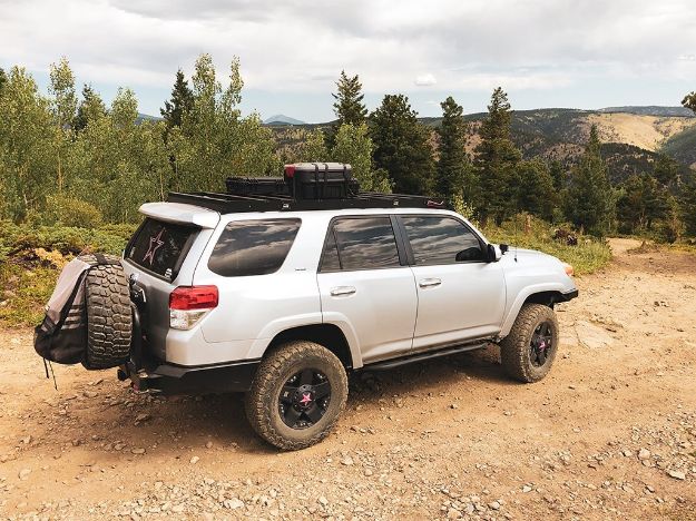 Picture of 10-21 4Runner Premium Roof Rack 43 in Dual Function 2 Wires No Switch Cali Raised LED