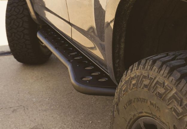 Picture of 03-09 4Runner Step Edition Bolt On Rock Sliders Kick Out Bed Liner Filler Plate Cali Raised LED