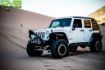 Picture of Jeep JK Hard Top Fast Back 07-18 Wrangler JK 4 Door Black W/Wiper 2 Piece DV8 Offroad