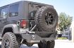 Picture of Jeep JK Rear Bumper W/Tire Carrier 07-18 Wrangler JK Aluminum Handle Black DV8 Offroad