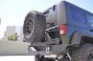 Picture of Jeep JK Rear Bumper W/Tire Carrier 07-18 Wrangler JK Aluminum Handle Black DV8 Offroad