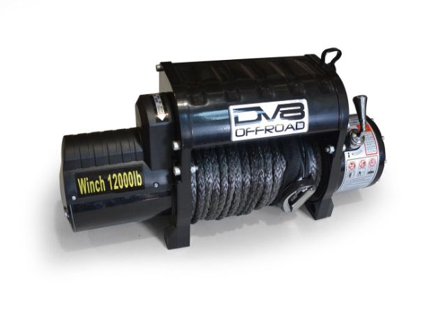 Picture of 12000 LB Winch Black w/Synthetic Line and Wireless Remote DV8 Offroad