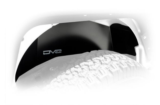 Picture of Jeep JK Inner Fender Rear Black 07-18 Wrangler JK Aluminum DV8 Offroad