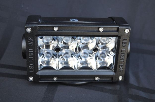 Picture of 5 Inch Light Bar 24W Flood/Spot 3W LED Chrome DV8 Offroad