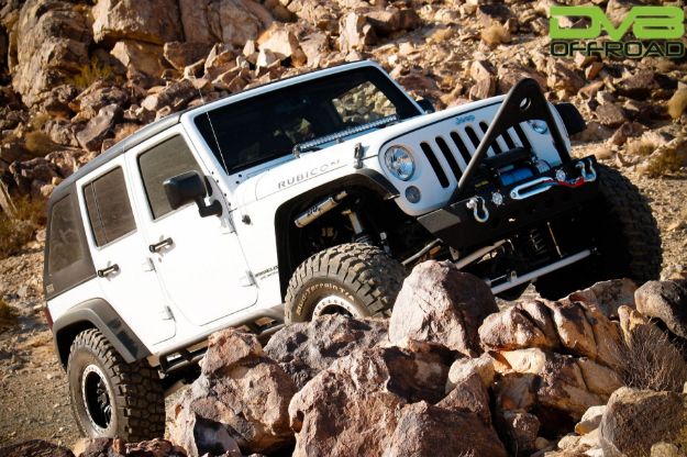 Picture of Jeep JK Hard Top Fast Back 07-18 Wrangler JK 4 Door Black 2 Piece DV8 Offroad