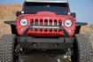 Picture of Jeep JK/JL Front Bumper Fits DV8 20 Inch Light Bar and Winch Plate 07-18 Jeep JK/JL Wrangler Steel Stubby DV8 Offroad