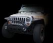Picture of Jeep JK Front Bumper w/Fog Light Holes FS-16 07-18 Wrangler JK Steel Stubby DV8 Offroad