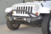 Picture of Jeep JK/JL Front Bumper w/LED Lights 07-18 Wrangler JK/JL Steel Mid Length DV8 Offroad