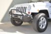 Picture of Jeep JK/JL Front Bumper w/LED Lights 07-18 Wrangler JK/JL Steel Mid Length DV8 Offroad