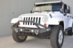 Picture of Jeep JK/JL Front Bumper w/LED Lights 07-18 Wrangler JK/JL Steel Mid Length DV8 Offroad