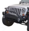 Picture of Jeep JK Front Bumper w/Fog Light Holes FS-19 07-18 Wrangler JK Steel Mid Length DV8 Offroad