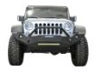 Picture of Jeep JK Front Bumper w/Fog Light Holes FS-18 07-18 Wrangler JK Steel Mid Length DV8 Offroad