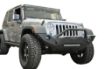 Picture of Jeep JK Front Bumper w/Fog Light Holes FS-18 07-18 Wrangler JK Steel Mid Length DV8 Offroad