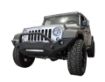Picture of Jeep JK Front Bumper w/Fog Light Holes FS-18 07-18 Wrangler JK Steel Mid Length DV8 Offroad