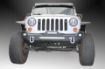Picture of Jeep JK Front Bumper w/Fog Light Holes FS-17 07-18 Wrangler JK Steel Mid Length DV8 Offroad