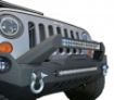 Picture of Jeep JK Front Bumper w/Fog Light Holes FS-17 07-18 Wrangler JK Steel Mid Length DV8 Offroad