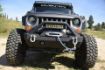 Picture of Jeep JK/JL Front Bumper w/Fog Light Holes FS-15 07-18 Wrangler JK/JL Steel Stubby DV8 Offroad