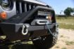 Picture of Jeep JK/JL Front Bumper w/Fog Light Holes FS-15 07-18 Wrangler JK/JL Steel Stubby DV8 Offroad