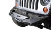 Picture of Jeep JK/JL Front Bumper w/Light Bracket Winch Plate 07-18 Wrangler JK/JL Steel Stubby DV8 Offroad