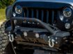 Picture of Jeep JK Front Bumper w/LED Lights 07-18 Wrangler JK Steel Mid Length Stubby W/Winch Plate DV8 Offroad