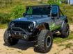 Picture of Jeep JK Front Bumper w/LED Lights 07-18 Wrangler JK Steel Mid Length Stubby W/Winch Plate DV8 Offroad