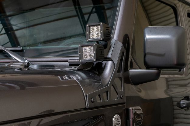 Picture of Jeep JL A Pillar Pod Led Light Mount 18-Present Wrangler JL 2/4 Door DV8 Offroaod