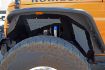 Picture of Jeep JK Inner Fender Front Aluminum Black 1 Piece 07-18 Wrangler JK 2/4 Door DV8 Offroad