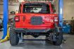 Picture of Jeep JL Frame Mounted Tire Carrier with Bumper End Caps 18-Present Wrangler JL DV8 Offroad