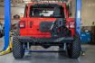 Picture of Jeep JL Frame Mounted Tire Carrier with Bumper End Caps 18-Present Wrangler JL DV8 Offroad