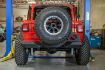 Picture of Jeep JL Frame Mounted Tire Carrier with Bumper End Caps 18-Present Wrangler JL DV8 Offroad